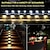 cheap Pathway Lights &amp; Lanterns-4pcs Solar Step Lights Outdoor LED Deck Stair Lights Waterproof LED for Garden Fence Step Railing Stairs Yard Patio Pathway Holiday Light