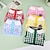 cheap Dog Clothes-Dog Cat Harness Plaid / Check Animal With Leash Sweet Dailywear Casual / Daily Dog Clothes Puppy Clothes Dog Outfits Soft Green Blue Pink Costume for Girl and Boy Dog Polyester Cotton S M L XL