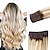 cheap Clip in Hair Extensions-Halo Human Hair Extension Ombre Blonde with Beige Blonde Halo Hair Extensions Real Human Hair 10-26 Inch 100g Blonde Bayalage to Brown Real Human Hair Extensions