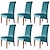 economico Fodera per sedia da pranzo-6 pezzi fodere per sedia da pranzo elasticizzate, xl / spandex sovradimensionato schienale alto grande fodera per sedia in velluto fodera per matrimonio sala da pranzo cucina banchetto tavolo
