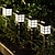 voordelige Pathway Lights &amp; Lanterns-4 stks outdoor Pathway lichten solar tuin straat led gazon licht waterdichte loopbrug vakantie decoratie landschap verlichting binnenplaats lamp