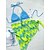 abordables Biquinis y Bañadores para Mujer-Mujer Bañadores Bikini Tres piezas Normal Traje de baño Espalda al Aire Cuerda Agujero Tie-dye Verde Trébol Cabestro Escote en V Trajes de baño nuevo Vacaciones Sensual / Moderno