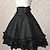 levne Šaty Lolita-Lolita Sladká Lolita šaty na dovolenou Princeznovské šaty Dámské japonština Cosplay kostýmy Černá Pevná barva / Šaty