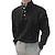 cheap Men&#039;s Shirts-Men&#039;s Shirt Solid Color Turndown Street Casual Button-Down Long Sleeve Tops Fashion Classic Comfortable Big and Tall White Black Blue