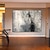 tanie Obrazy abstrakcyjne-Hang-Malowane obraz olejny Ręcznie malowane Poziomy panoramiczny Abstrakcja Krajobraz Nowoczesny Zwinięte płótna