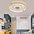 Недорогие Потолочные светильники с вентилятором-50-сантиметровый светодиодный потолочный вентилятор, потолочный вентилятор, металл, окрашенный, современный, 220-240 В
