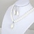 preiswerte Schmuck Sets-1 Packung Schmuckset For Damen Synthetischer Diamant Weiß Partyabend Festival Künstliche Perle Klassisch Blume