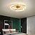 economico Lampade e ventilatori da soffitto-Plafoniera 60 cm stile nordico led cristallo rame moderno soggiorno 220-240v
