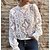 cheap Blouses &amp; Shirts-Women&#039;s Blouse Shirt Black White See Through Plain Casual Holiday Long Sleeve Round Neck S
