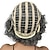 billige eldre parykk-mørk grå krem blandet kort krøllete svarte kvinner parykker varmevennlig glatt naturlig hår