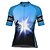 cheap Women&#039;s Cycling Clothing-21Grams Women&#039;s Cycling Jersey Short Sleeve Bike Top with 3 Rear Pockets Mountain Bike MTB Road Bike Cycling Breathable Quick Dry Moisture Wicking Blue Graphic Patterned Spandex Polyester Sports
