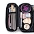 cheap Travel Bags-Portable Makeup Brush Organizer Makeup Brush Bag for Travel Can Hold 20 Brushes Cosmetic Bag Makeup Brush Roll Up Case Pouch Holder for Woman(Only Bag)