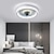 abordables Lampes de Ventilateur de Plafond-48 cm led ventilateur de plafond lumière ventilateur de plafond métal finitions peintes moderne 220-240v