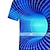 levne T-kusy a košile-Děti Chlapecké Tričko Barevné bloky 3D tisk Krátký rukáv Aktivní Léto Vodní modrá
