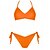 hesapli Bikiniler ve Mayolar-Kadın&#039;s Mayolar Bikiniler 2 parça Normal Mayo Tekrar aç Resim String Leopar Çiçek Yonca Siyah Havuz Sarı Fuşya Boyundan Bağlamalı V-Kesikli Yaka Banyo takımları Seksi Tatil Moda / Modern / Saf Renk