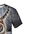 abordables t-shirts 3d pour garçon-Garçon 3D Animal tigre T-shirt Manche Courte 3D effet Eté Printemps Actif Sportif Mode Polyester Enfants 3-12 ans Extérieur du quotidien Standard