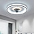 abordables Lampes de Ventilateur de Plafond-48 cm led ventilateur de plafond lumière ventilateur de plafond métal finitions peintes moderne 220-240v