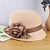 זול כובע מסיבות-כובע דרבי קנטאקי סתיו כובעי חתונה אקריליק/כותנה כובע דלי קש כובע קש כובע שמש כובע חג מזדמן חג חוף מלבורן כוס קוקטייל בסגנון וינטג&#039; אלגנטי עם אפליקציות נוצות כיסוי ראש