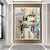 זול ציורים אבסטרקטיים-ציור שמן צבוע-Hang מצויר ביד אופקי פנורמי מופשט L ו-scape מודרני ללא מסגרת פנימית