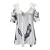 cheap Women&#039;s T-shirts-Women&#039;s Casual V-neck Summer Off-the-shoulder Short-sleeve LaceT-shirt