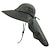 cheap Outdoor Headwear-Sun Hat Fishing Hat Hiking Hat Hat UV Sun Protection Sunscreen Anti-Mosquito Summer Spring Wide Brim with Neck Flap Men&#039;s Women&#039;s Fishing Activity