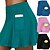 cheap Running &amp; Jogging Clothing-Women&#039;s Running Skirt Athletic Skorts Quick Dry Moisture Wicking 2 in 1 Side Pockets Fitness Gym Workout Running Solid Colored Shorts Bottoms Green Black Blue Sports Activewear Stretchy / Athleisure