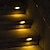 お買い得  経路ライト＆ランタン-4pcsソーラーステップライト屋外ledデッキ階段ライト防水ledガーデンフェンスステップ手すり階段ヤードパティオ経路ホリデーライト