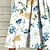 cheap Midi Dresses-Women&#039;s Midi Dress A Line Dress White Short Sleeve Print Print V Neck Spring Summer Casual 2022 S M L XL XXL 3XL / Cotton