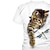 economico magliette 3d della ragazza-bambini ragazze 3d stampa gatto tee manica corta gatto grafica animale colorblock blu bianco bambini top attivo carino 3-12 anni