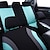 abordables Fundas de asiento para coche-Funda universal para asiento de coche starfire 9 Uds line rider 100% transpirable con esponja compuesta de 5mm en el interior 7 colores opcionales