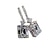 cheap Earrings-925 sterling silver earring sets for women,rectangular crystal dangle earring,rhodium plated cubic zirconia earrings