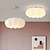 tanie Lampy sufitowe-30 cm chmura lampa sufitowa led wisiorek światła żyrandol salon pokój dziecięcy lampa sufitowa prosta nordic kreatywna sieć czerwona lampa z dyni restauracja sypialnia