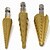 preiswerte Bohrer-Set-3 stücke hss stufenbohrer hexagonal gerade nut metall bohrer multifunktional werkzeug stahl plattenöffner schritt bohren
