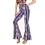 cheap Exercise, Fitness &amp; Yoga Clothing-women&#039;s stretchy wide leg palazzo lounge pants, high waist shaping printed retro hip flare leg big bell-bottom pants