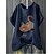 cheap Women&#039;s Plus Size Tops-Women&#039;s Plus Size Tops T shirt Cat Patchwork Print Short Sleeve Round Neck Vintage Daily Cotton Summer Black Gray