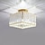 voordelige Plafondlichten en fans-23cm plafondlampen led kristal gang licht veranda licht vierkante metalen gegalvaniseerde moderne 220-240v