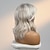 olcso Valódi hajból készült, sapka nélküli parókák-Emberi haj keverék Paróka Közepes Természetes hullám Oldalrész Réteges frizura Aszimmetrikus frizura Bretonnal Szőke Szerepjáték Hajsütő és egyengető Természetes hajszálvonal Sapka nélküli Burmai haj
