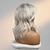 cheap Human Hair Capless Wigs-Human Hair Blend Wig Medium Length Natural Wave Side Part Layered Haircut Asymmetrical With Bangs Blonde Cosplay Curler &amp; straightener Natural Hairline Capless Burmese Hair Women&#039;s All Golden Brown