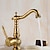 cheap Kitchen Faucets-Kitchen faucet - Single Handle One Hole Antique Brass Standard Spout Centerset Retro Vintage Kitchen Taps