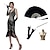 olcso A nagy Gatsby-Ordító 20-as évek Vintage-inspirált A nagy Gatsby Flapper ruha Ruhák Felszerelések Báli ruha Rövid hosszú Női Flitter Rojt V-alakú Mindszentek napja Parti / Estélyi Buli és este Ruha