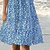 cheap Casual Dresses-Women&#039;s Short Mini Dress Shift Dress Casual Dress Blue Sleeveless Pocket Print Floral U Neck Spring Summer Casual Vacation 2022 S M L XL XXL 3XL
