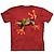 preiswerte 3D-T-Shirts für Jungen-Jungen 3D Tier T-Shirt Kurzarm 3D-Druck Sommer Frühling Aktiv Sport Modisch Polyester kinderkleidung 3-12 Jahre Outdoor Täglich Regular Fit