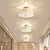 ieftine Lumini de tavan și ventilatoare-Plafoniere 23cm led cristal pentru hol lumina veranda patrata metal galvanizat modern 220-240v
