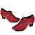 Χαμηλού Κόστους Latin Παπούτσια-Γυναικεία Παπούτσια χορού λάτιν Παπούτσια Χορού Εσωτερικό Επίδοση Βελούδο Τακούνια Τούλι Ψηλοτάκουνο Ανοικτή Μύτη Δαντέλα μέχρι πάνω Ενηλίκων Μαύρο Καφέ Σκούρο Κόκκινο