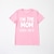 cheap Tops-Family Look T shirt Tops Letter Causal Print Multicolor Short Sleeve Casual Matching Outfits