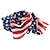 Недорогие Аксессуары для чемоданов и путешествий-американский день независимости звездно-полосатый флаг матросский танец пятиконечная звезда шелковый шарф европейский и американский пушистый модный шифон темперамент дикий шарф