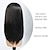 abordables Perruques Synthétiques-perruque de cheveux raides 18 pouces de long cheveux en couches bob perruque avec une frange pour les femmes noires yaki texturé longueur d&#039;épaule perruques synthétiques résistantes à la chaleur -