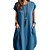 cheap Super Sale-Women&#039;s Cotton Linen Dress Casual Dress Shift Dress Cotton And Linen Midi Dress Outdoor Daily Vacation Casual Classic Pocket Crew Neck Summer Spring Short Sleeve Regular Fit 2023 Black White Navy Blue