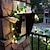 Χαμηλού Κόστους LED Φωτολωρίδες-ηλιακός ηλίανθος τριαντάφυλλο led νεράιδα φώτα κορδόνι φύλλο rattan γιρλάντα φωτάκια εξωτερικού χώρου αδιάβροχα 2,5m 30leds ζεστά λευκά φώτα χριστουγεννιάτικο πάρτι γάμου διακοπές κήπο αίθριο σπίτι