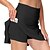 cheap Yoga &amp; Tennis Skirt-Women&#039;s Tennis Skirts Yoga Skirt 2 in 1 Side Pockets Tummy Control Butt Lift Quick Dry High Waist Yoga Fitness Gym Workout Skort Bottoms White Black Grey Sports Activewear Stretchy Skinny / Athletic